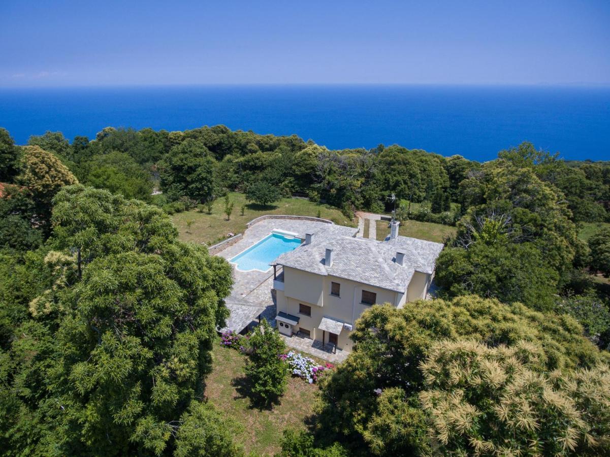 Luxury Villa With Pool In Tsagarada Ngoại thất bức ảnh